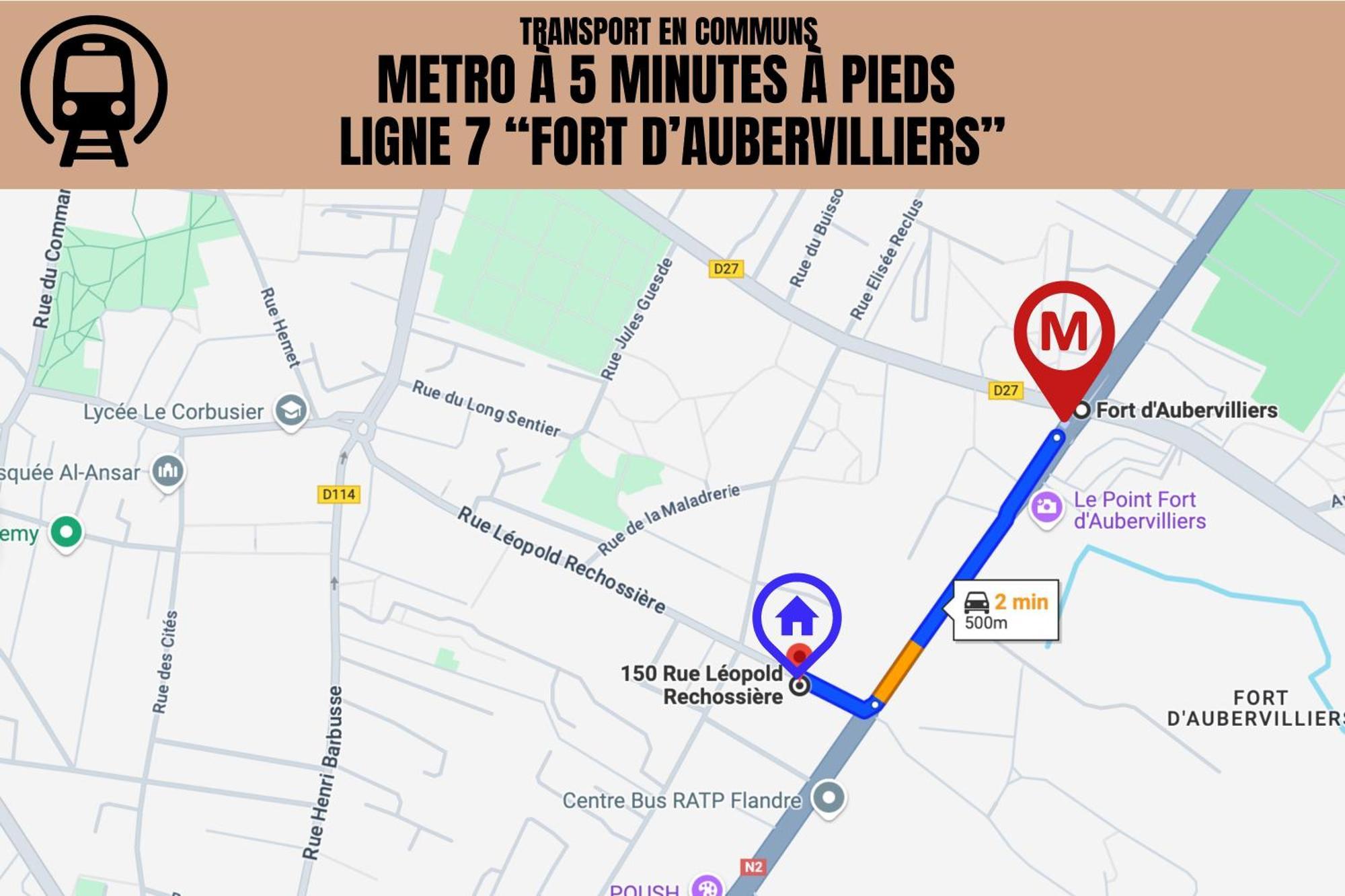 Le Michigan - 10Mn From Paris - Metro Ligne 7 Aubervilliers Exterior foto